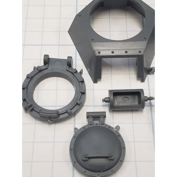 Warhammer 40k Astra Militarum Bits Chimera Tank Turret w Gun Mount Set - Picture 5 of 5